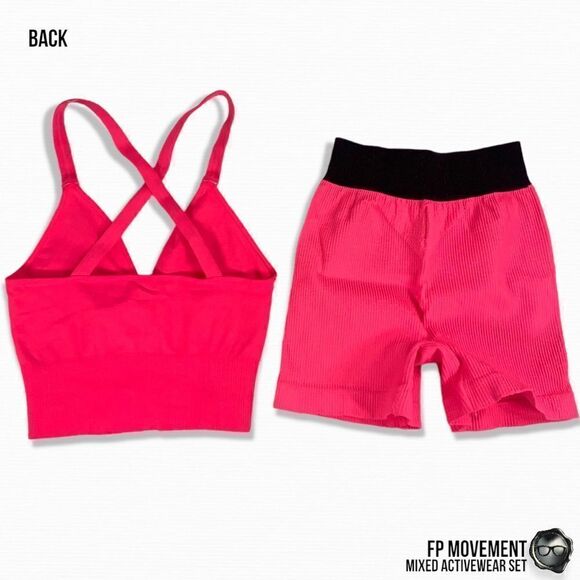 FP MOVEMENT MIXED ACTIVEWEAR SET: GOOD KARMA CROP TANK + PRAJNA SHORTS IN MALIBU - Picture 3 of 15